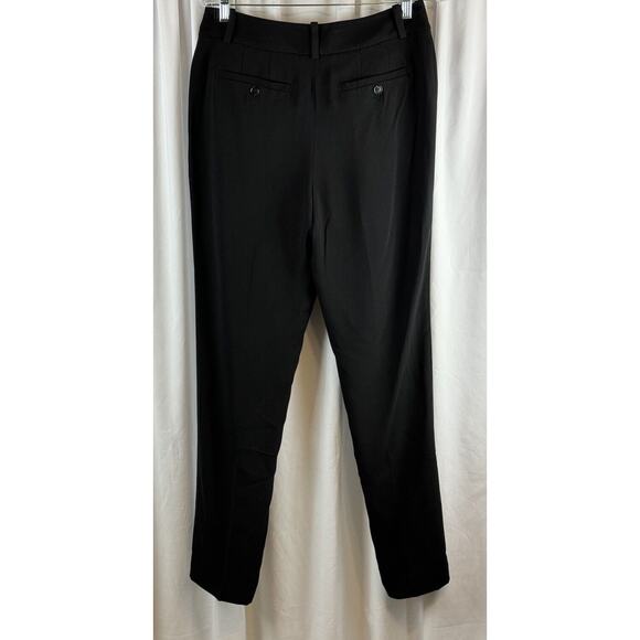 Ann Taylor LOFT Julie Fit Crepe Trousers Black  6 T Dark Academia Witchy  66-41 - Picture 14 of 15